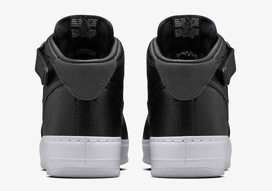 Nikelab Air Force 1 Mid Black White Black 2