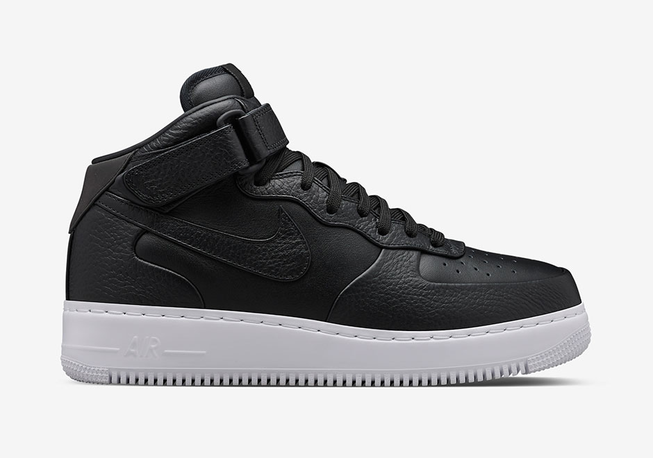 Nikelab Air Force 1 Mid Black White Black 3