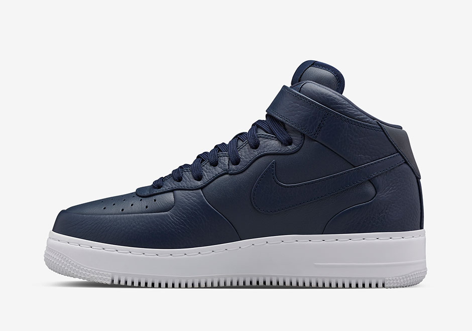 Nikelab Air Force 1 Mid Obsidian White 4