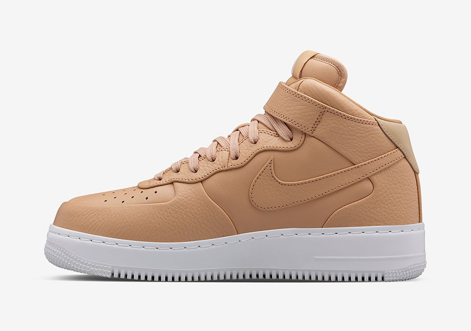 Nikelab Air Force 1 Mid Vachetta Tan White 1