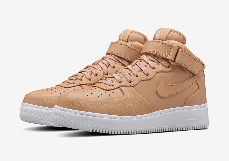 Nikelab Air Force 1 Mid Vachetta Tan White 2