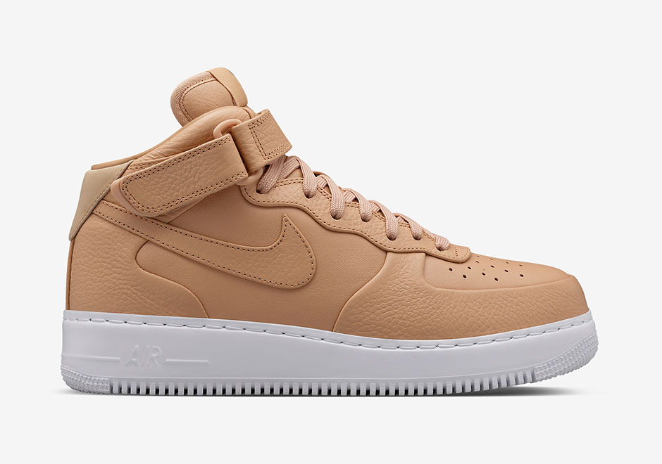 Nikelab Air Force 1 Mid Vachetta Tan White 4