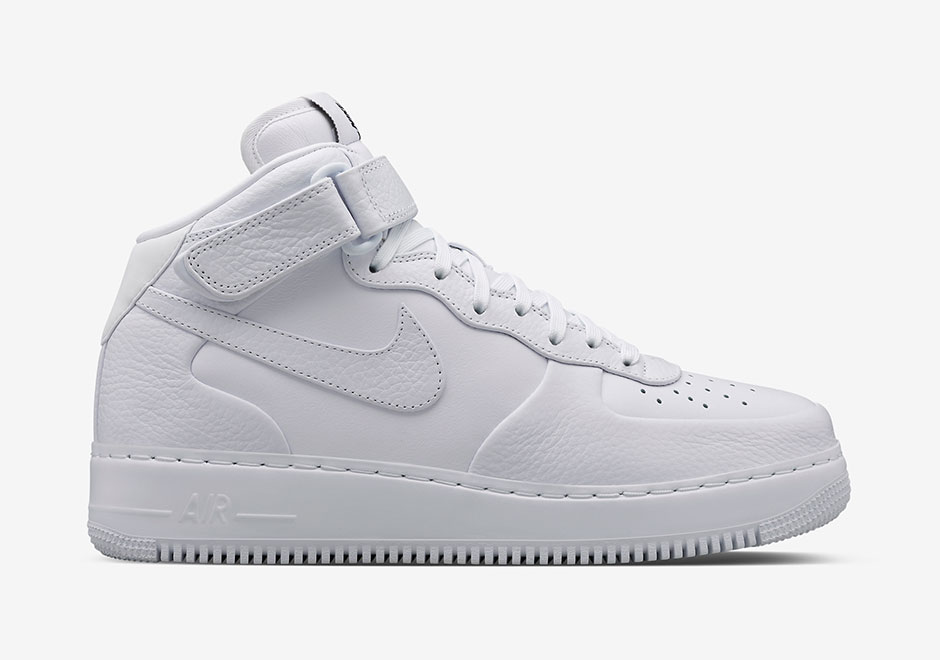 Nikelab Air Force 1 Mid White White 6