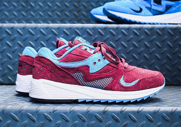 Saucony Grid 8000 Burgundy Blue