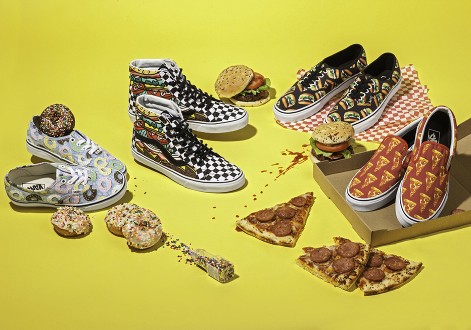 Pizza, Burgers, Tacos, Donuts, and More on the Vans "Late Night" Pack