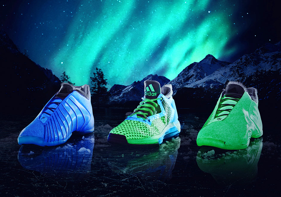 Adidas All Star Glow Triple White Aurora Borealis T Mac 3 D Lillard 2 1 