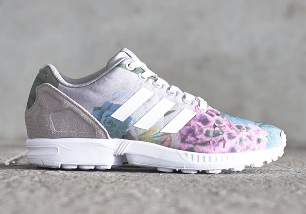 Adidas Zx Flux Women Floral Suede 1