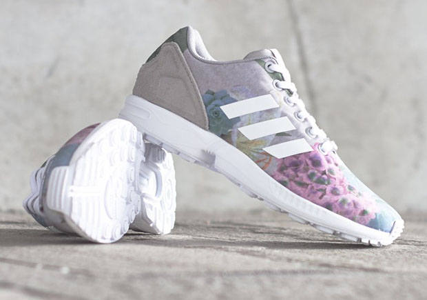 Adidas Zx Flux Women Floral Suede 2