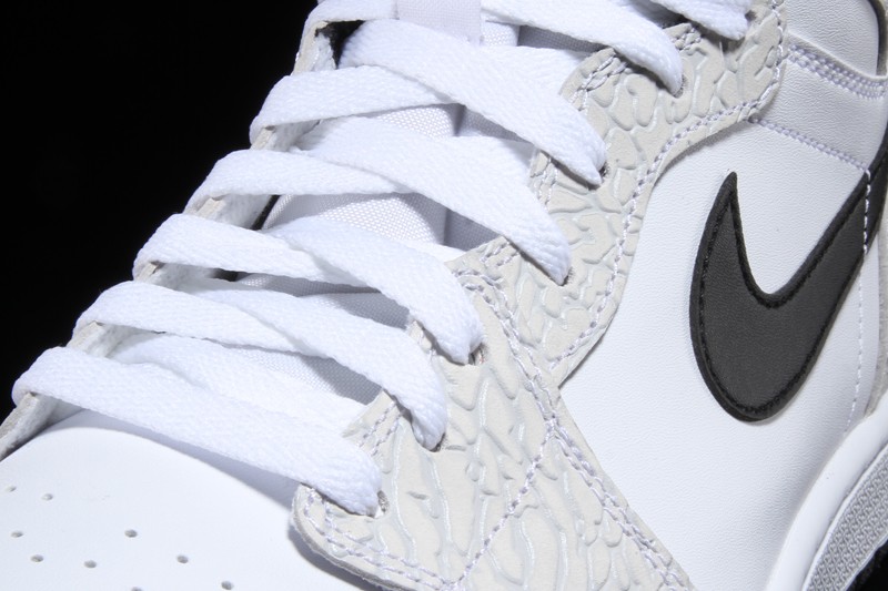 Air Jordan 1 Retro High Pure Platinum Elephant Print 07