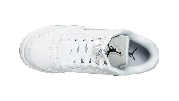 Air Jordan 5 Low White Grey Womens 4