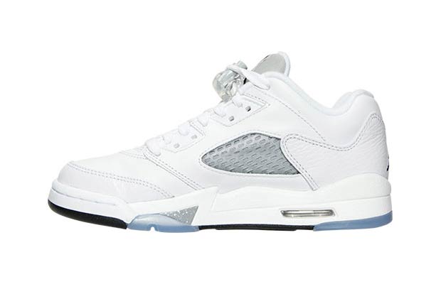 Air Jordan 5 Low White Grey Womens 5