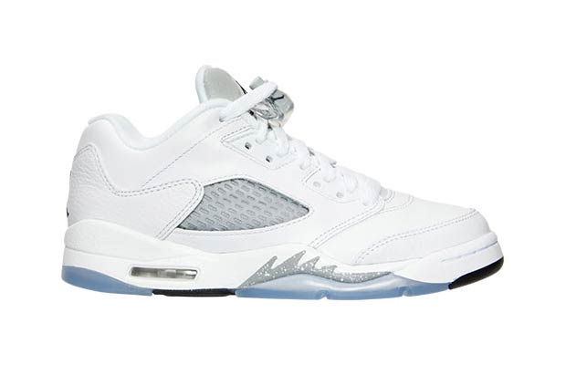 Air Jordan 5 Low White Grey Womens 6