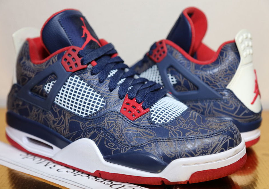 Carmelo Anthony Air Jordan 4 Laser Usa 2008 2