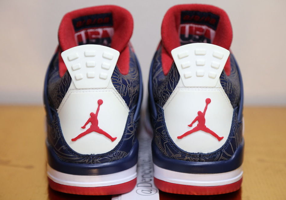 Carmelo Anthony Air Jordan 4 Laser Usa 2008 4