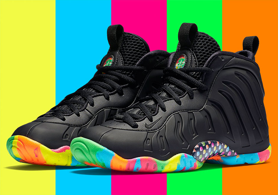 Fruity Pebble Foamposite Black