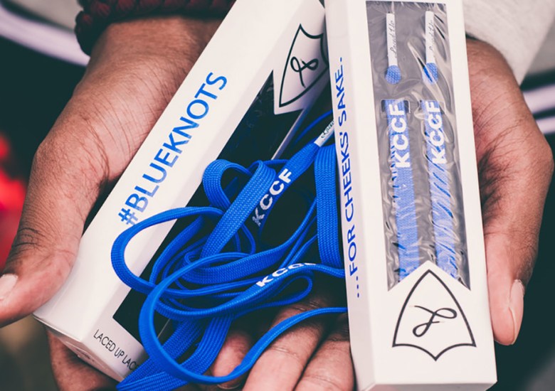 George Kiel’s “Blue Knots” Laces For KCCF Are Available