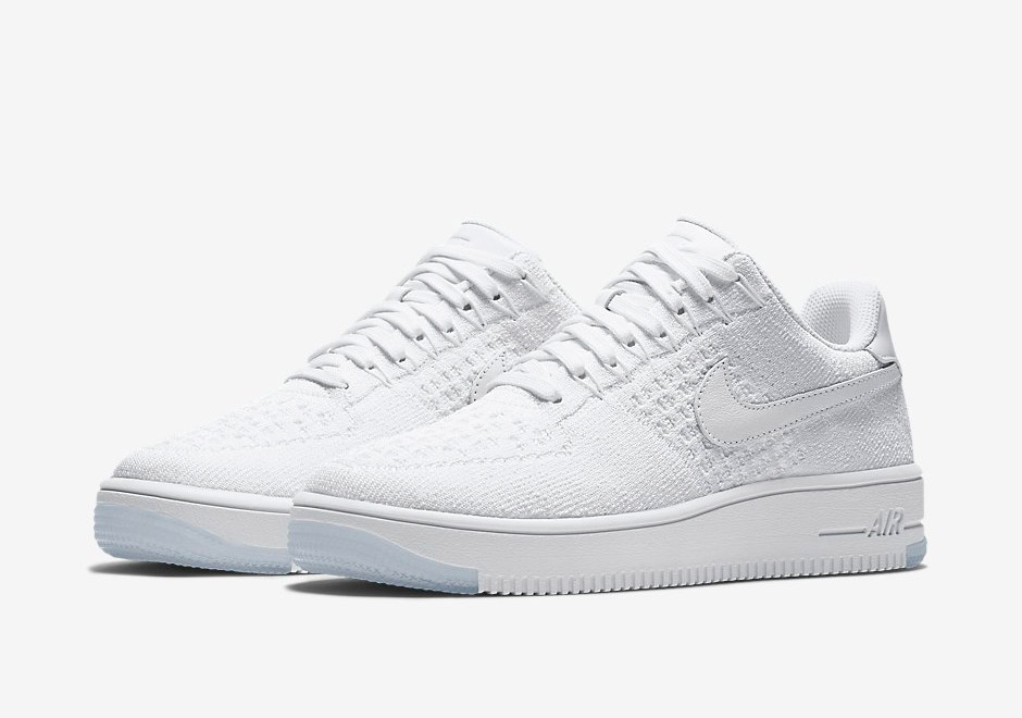 Nike Air Force 1 Flyknit White White 3