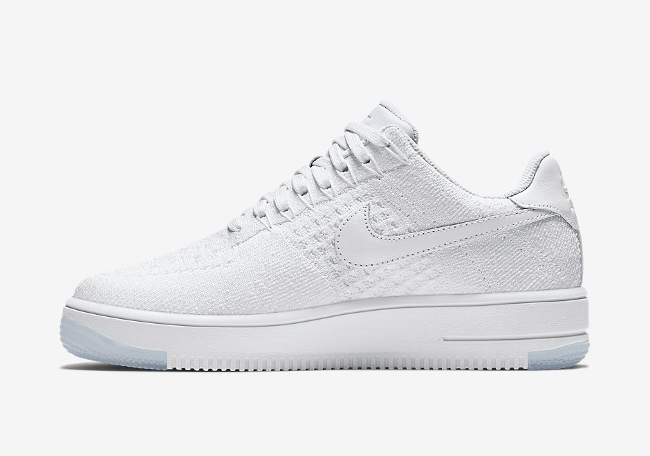 Nike Air Force 1 Flyknit White White 4