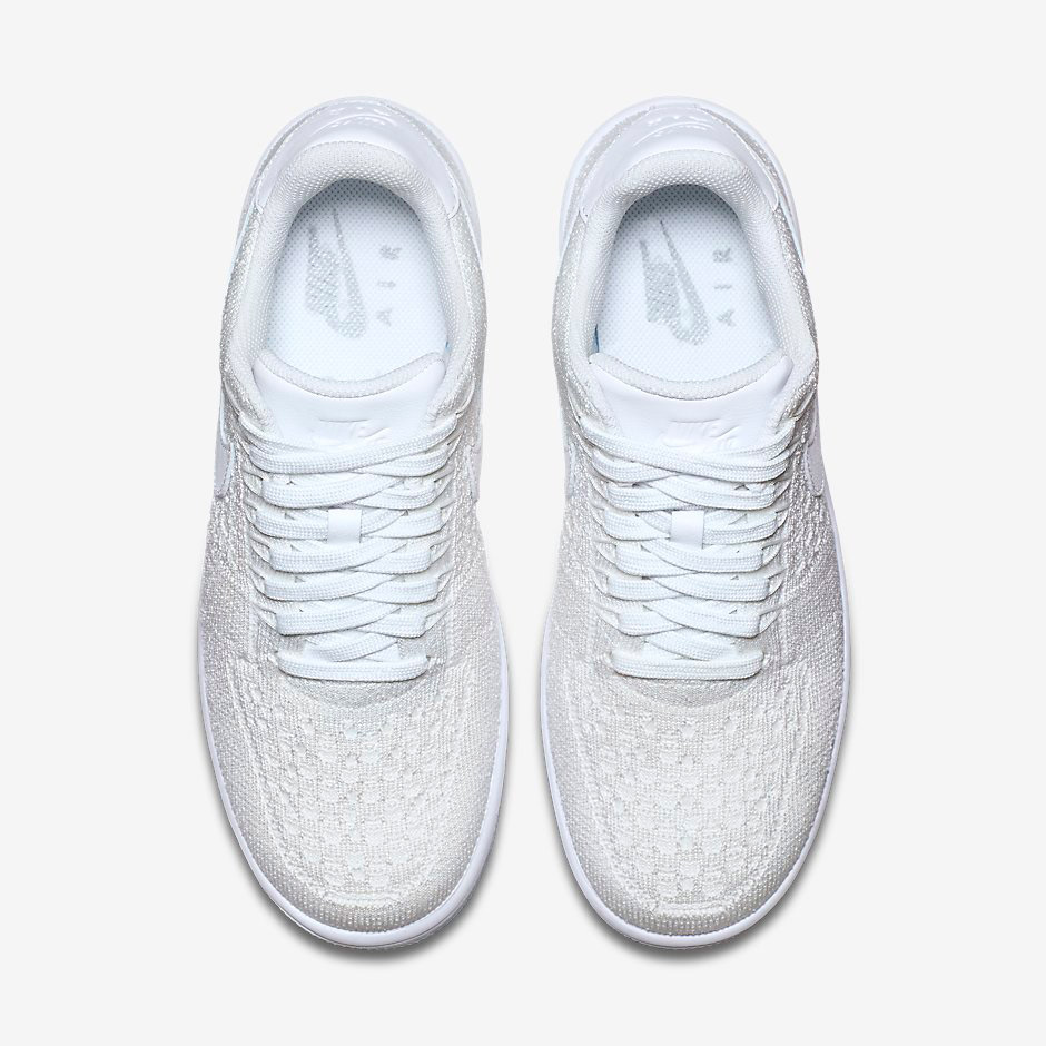 Nike Air Force 1 Flyknit White White 6