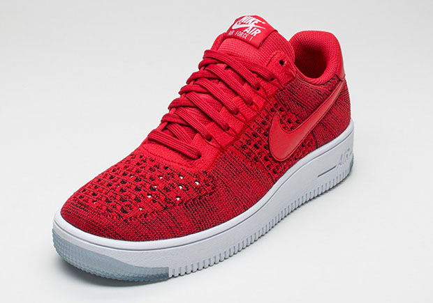 Nike Air Force 1 Low Flyknit University Red 2