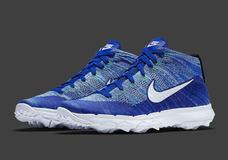 Nike Flyknit Chukka Golf Racer Blue 1