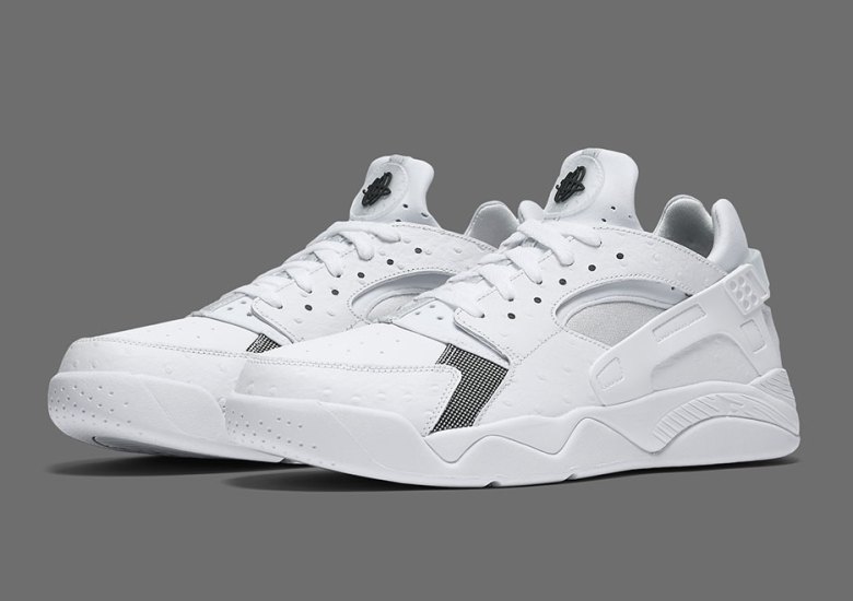 White Ostrich Leather Hits The Nike Flight Huarache Low