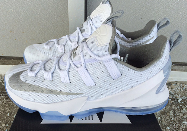 Nike Lebron 13 Low White Silver