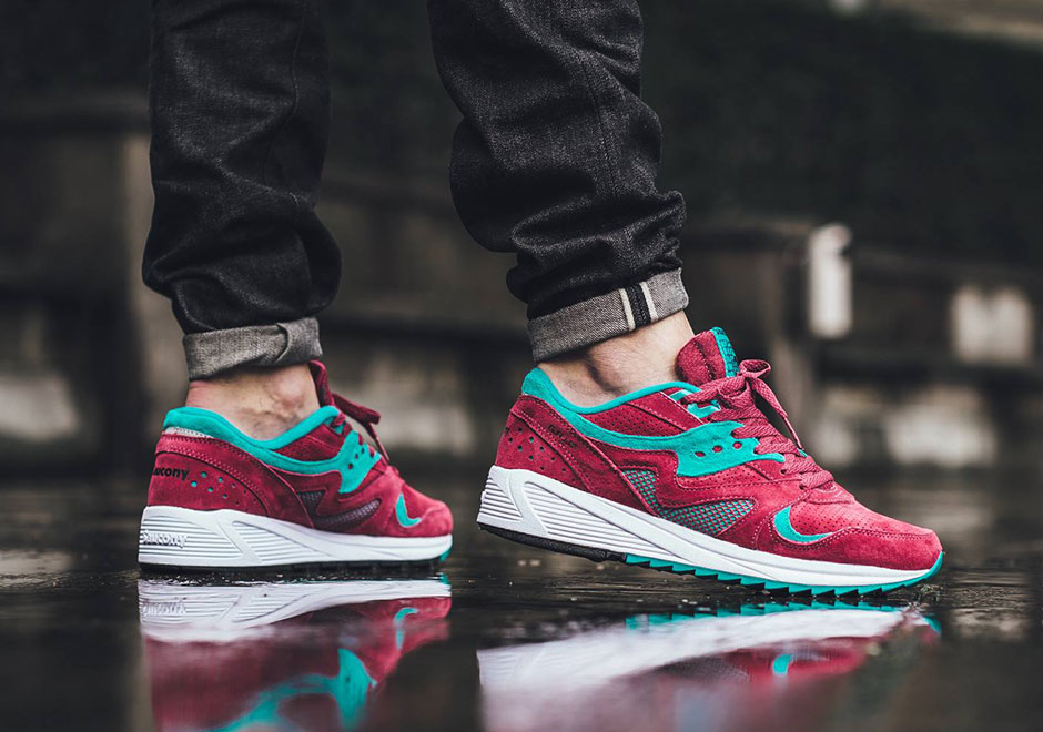 Saucony Grid 8000 Merlot 1