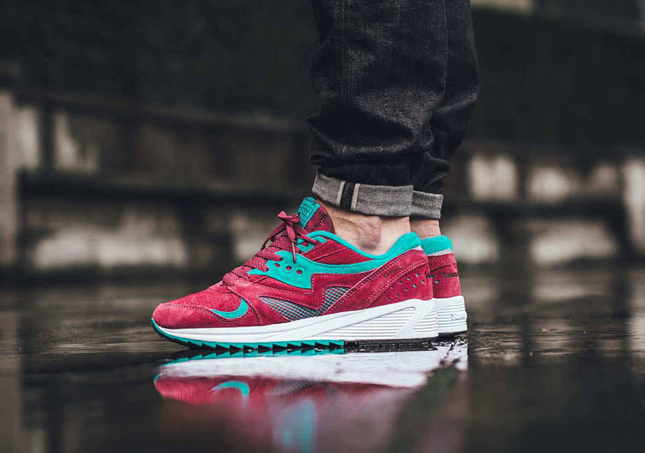 Saucony Grid 8000 Merlot 2