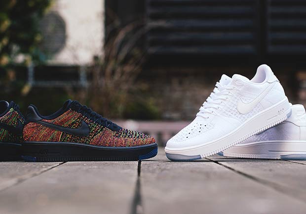 Nike Air Force 1 Flyknit Low White Multicolor 1