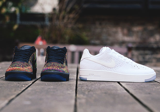 Nike Air Force 1 Flyknit Low White Multicolor 2