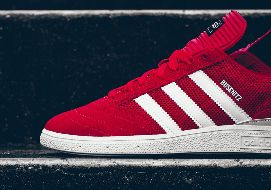 Adidas Busentiz Mesh Suede Red White 3