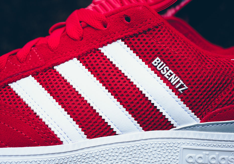 Adidas Busentiz Mesh Suede Red White 5