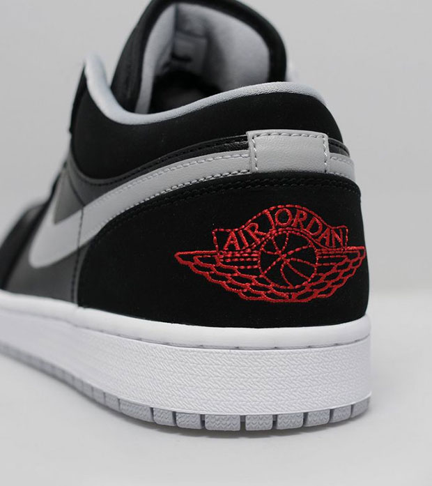 Air Jordan 1 Low Black Red Grey 06