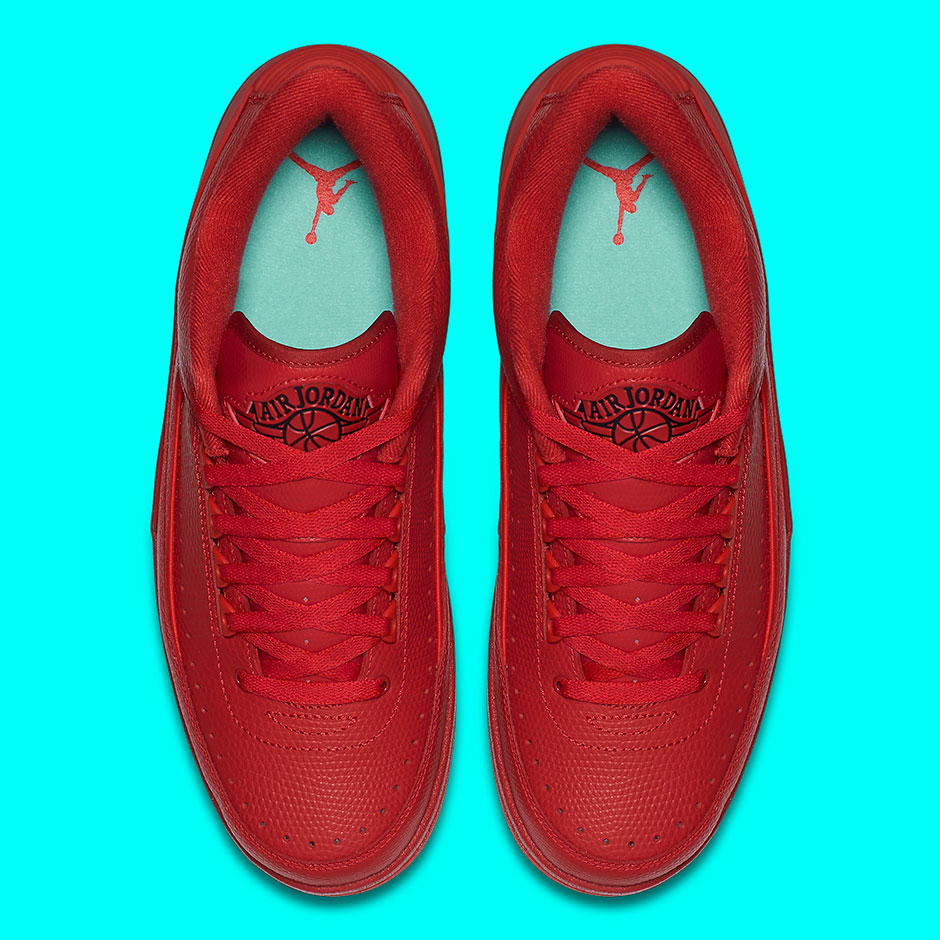 Air Jordan 2 Low Gym Red Hyper Turquoise 6