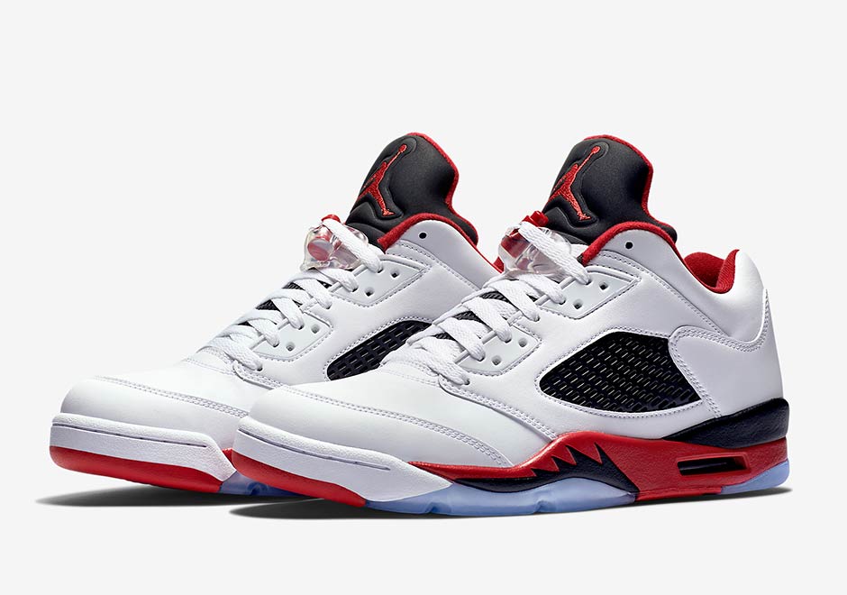 Air Jordan 5 Low Fire Red Official 1