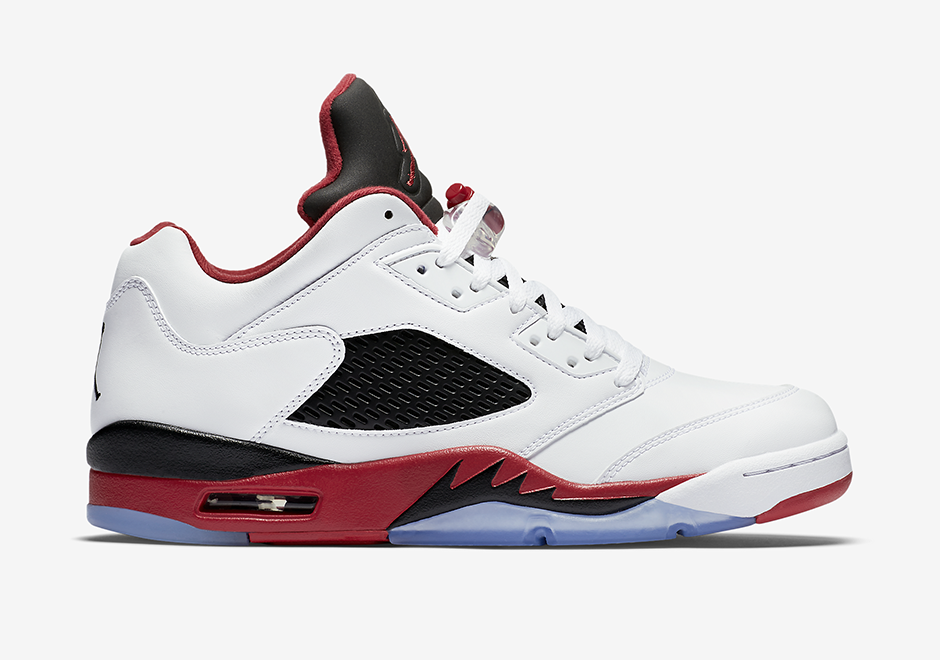 Air Jordan 5 Low Fire Red Official 2