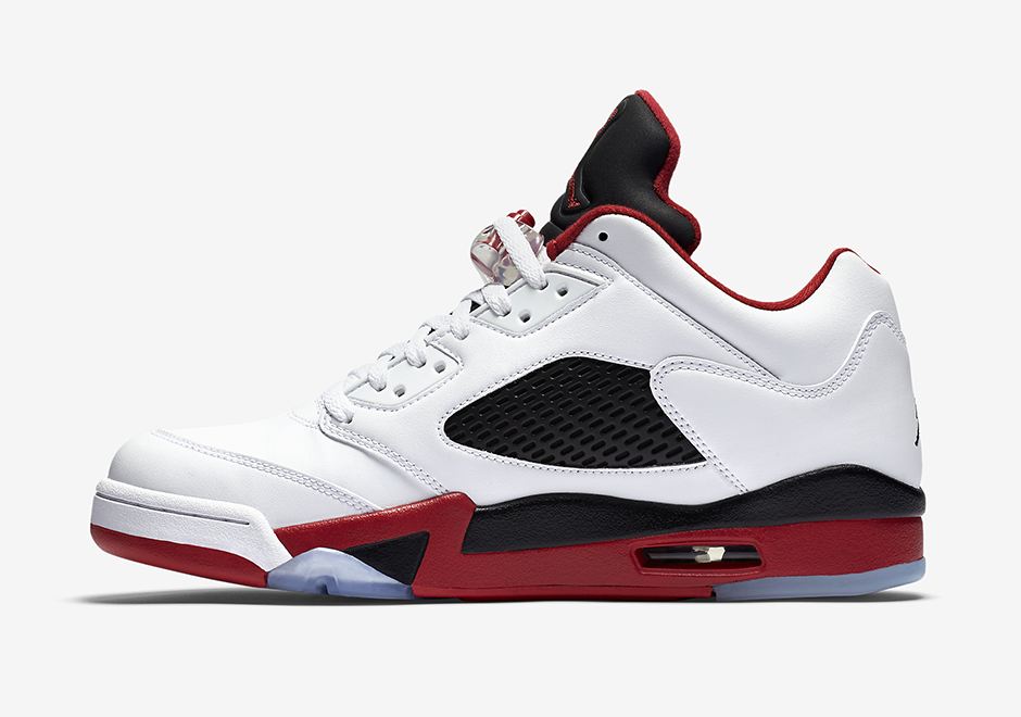 Air Jordan 5 Low Fire Red Official 3