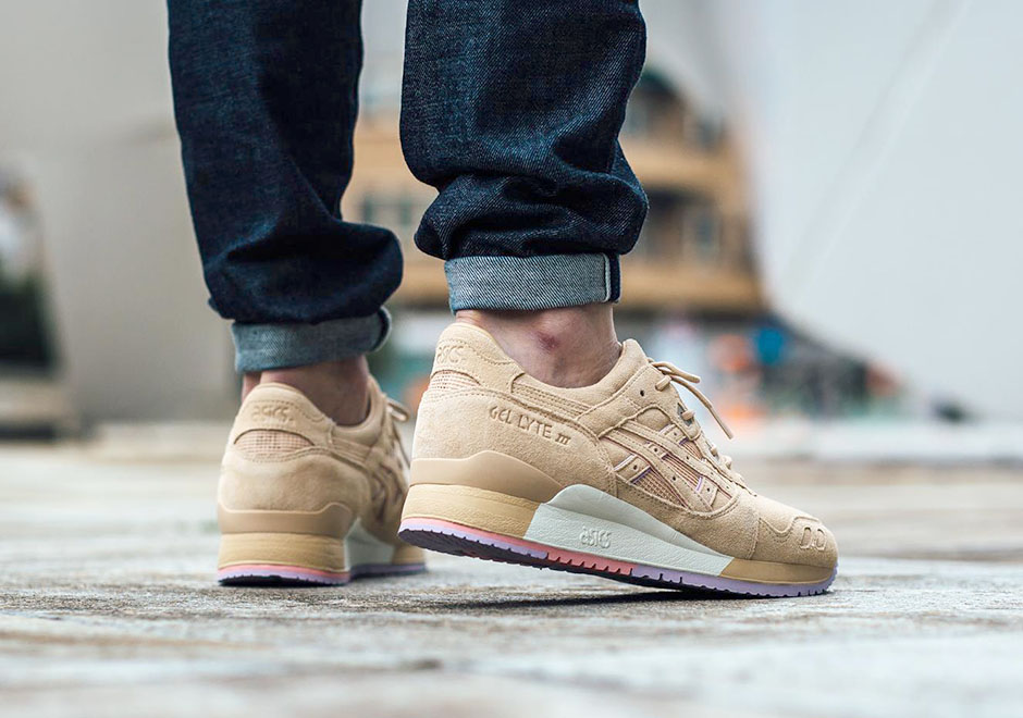 Clot Asics Gel Lyte Iii Sand Lavender Global Release 4