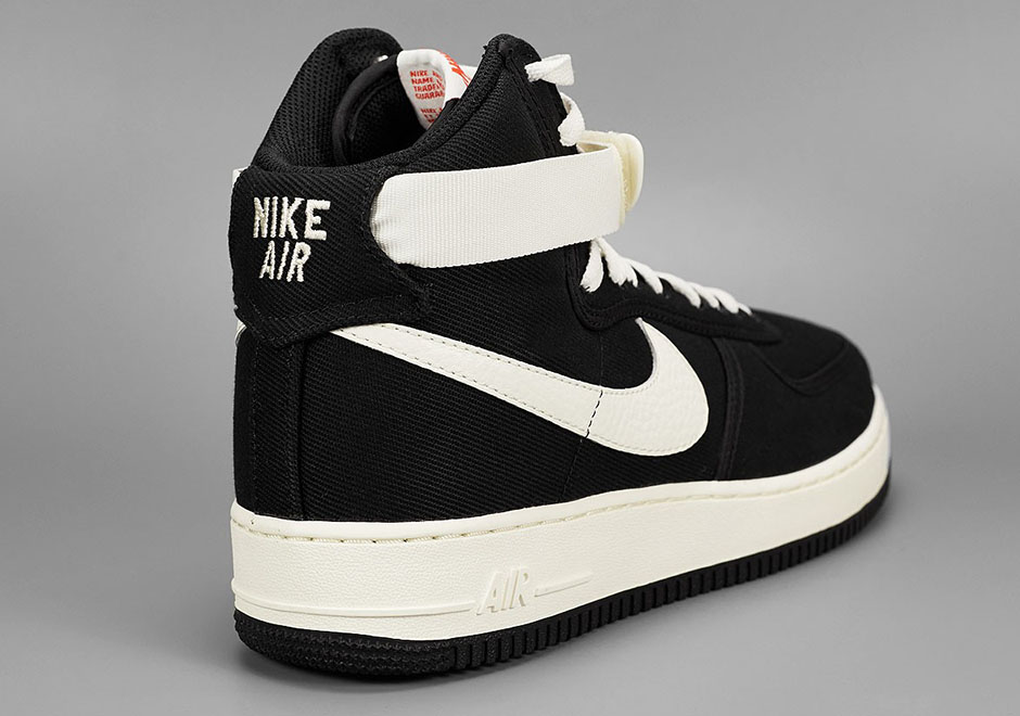 Nike Air Force 1 High Canvas Vandal Black White 2