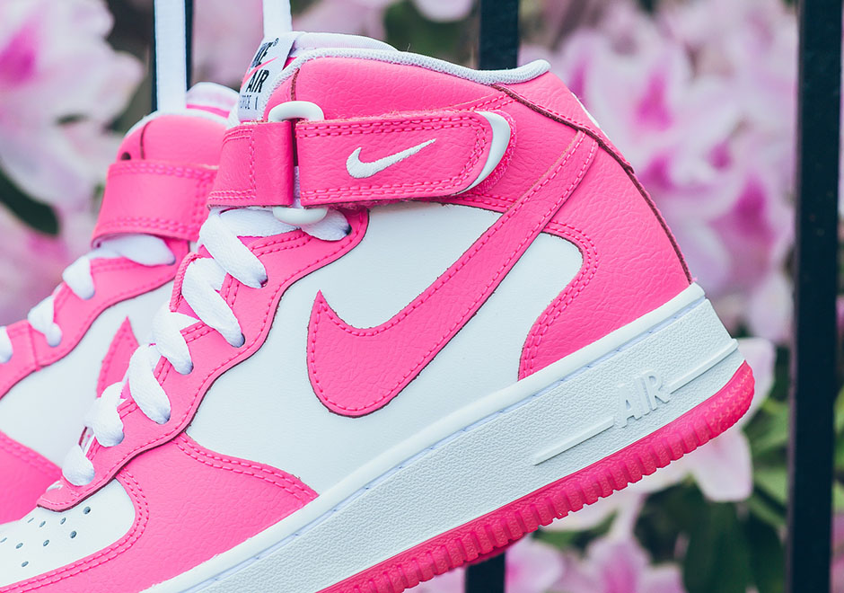 Nike Air Force 1mid Girls Hyper Pink 3