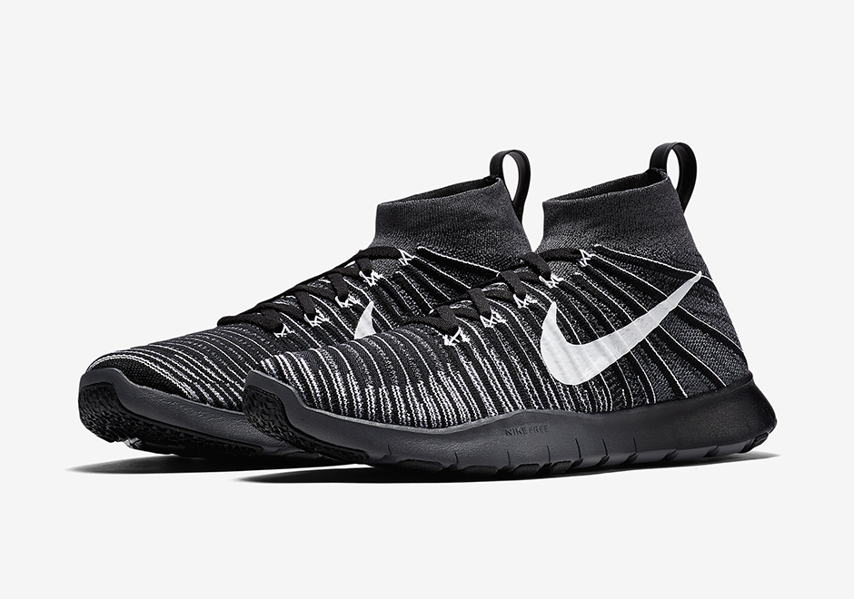 Nike Free Train Force Flyknit Black White 2