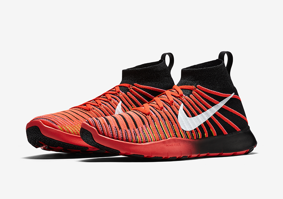 Nike Free Train Force Flyknit Red Black 1