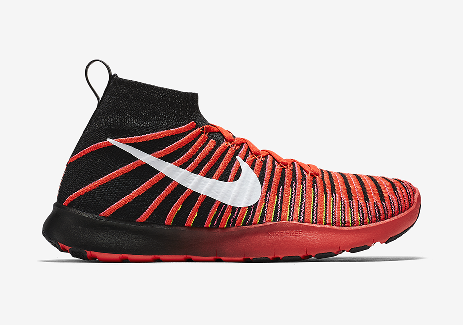 Nike Free Train Force Flyknit Red Black 2