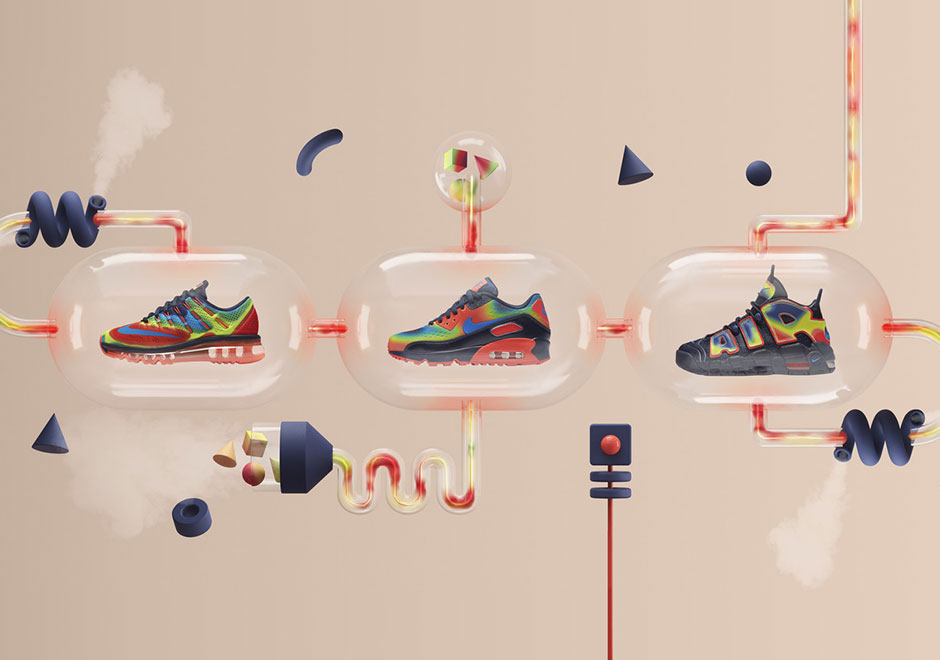 Nike Presents The Heat Map Pack Featuring Air More Uptempo, Air Max 90, And Air Max 2016