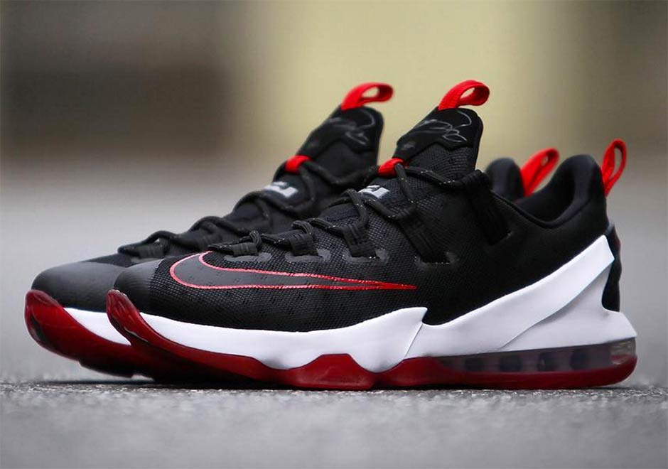 Nike Lebron 13 Low Black Red Detailed Look 4