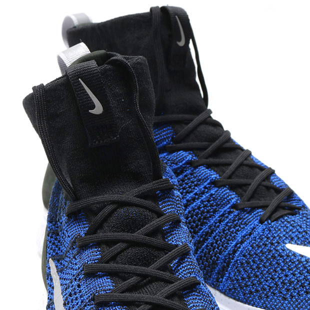 Nike Mercurial Superfly Flyknit Black Racer Blue Metallic Silver 5