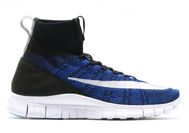 Nike Mercurial Superfly Flyknit Black Racer Blue Metallic Silver 9