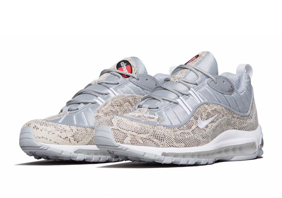 Official Images Of The Supreme x Nike Air Max 98 "Sail"