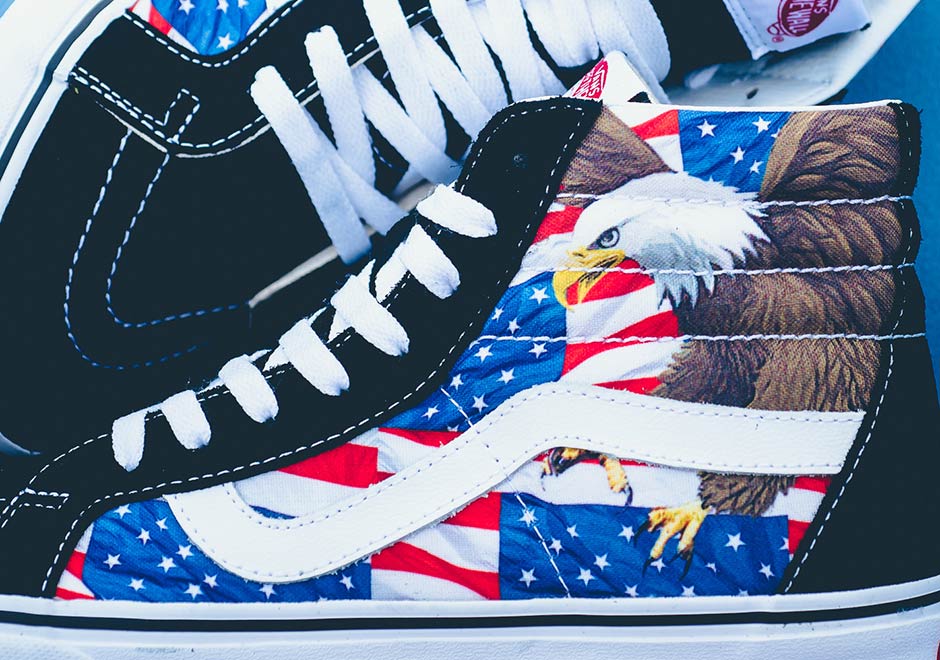 Vans Sk8 Hi Freebird American Flag Eagle 1